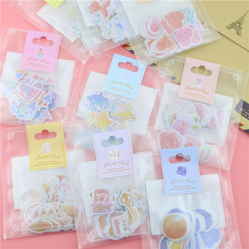 

INDORETAIL | 70 PCS/lot Romantis mini kertas tas stiker DIY harian dekorasi stiker album