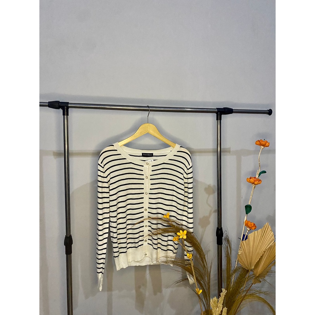 cardigan motif belang belang