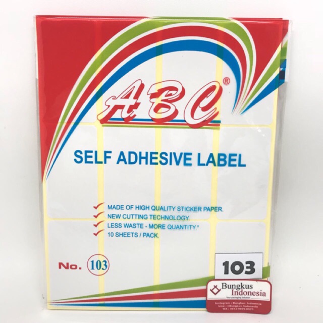 Label 103 Abc Labels Undangan No 103