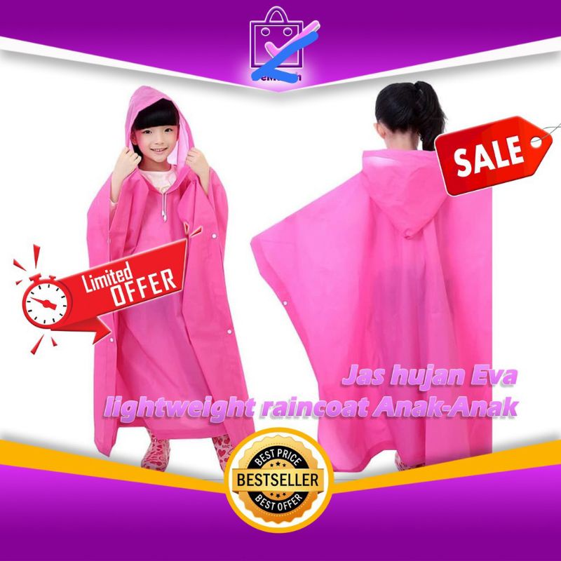 jas hujan Eva lightweight raincot anak-anak