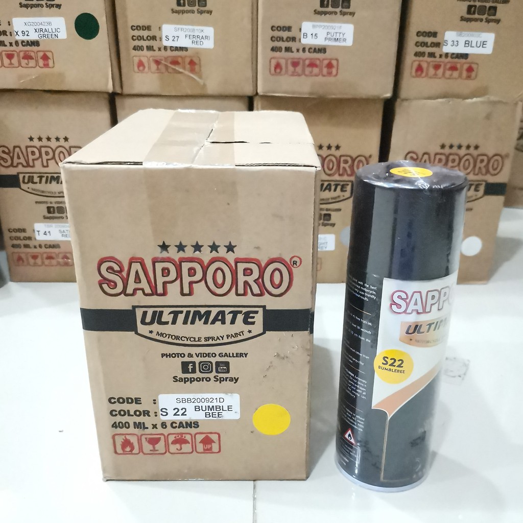 Cat Semprot Sapporo Ultimate S22 BumbleBee