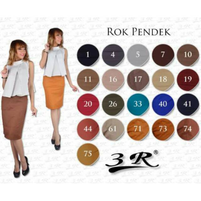 Rok Pendek || rok kerja || rok kantor
