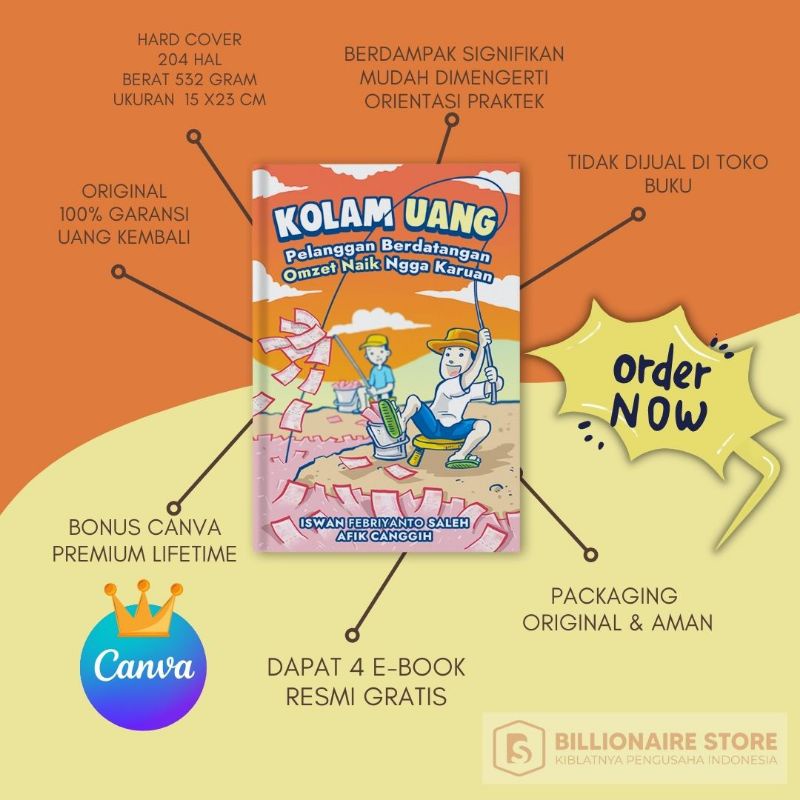 Buku Billionaire Store Original Kolam Uang