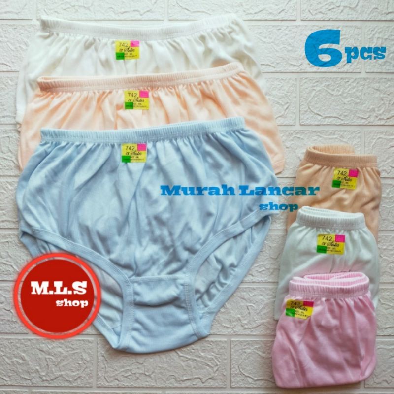 Cd Wanita Jumbo Ch Sister 742 | Celana Dalam Wanita Bahan Katun Tebal