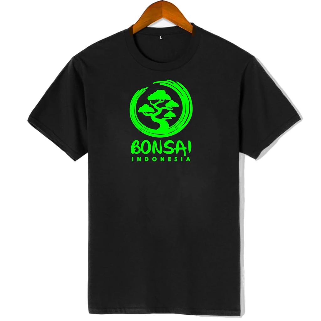 KAOS BONSAI T-SHIRT KAOS TANGAN PENDEK KAOS DISTRO BAHAN COTTON KOMBET 30S KAOS LUKISAN