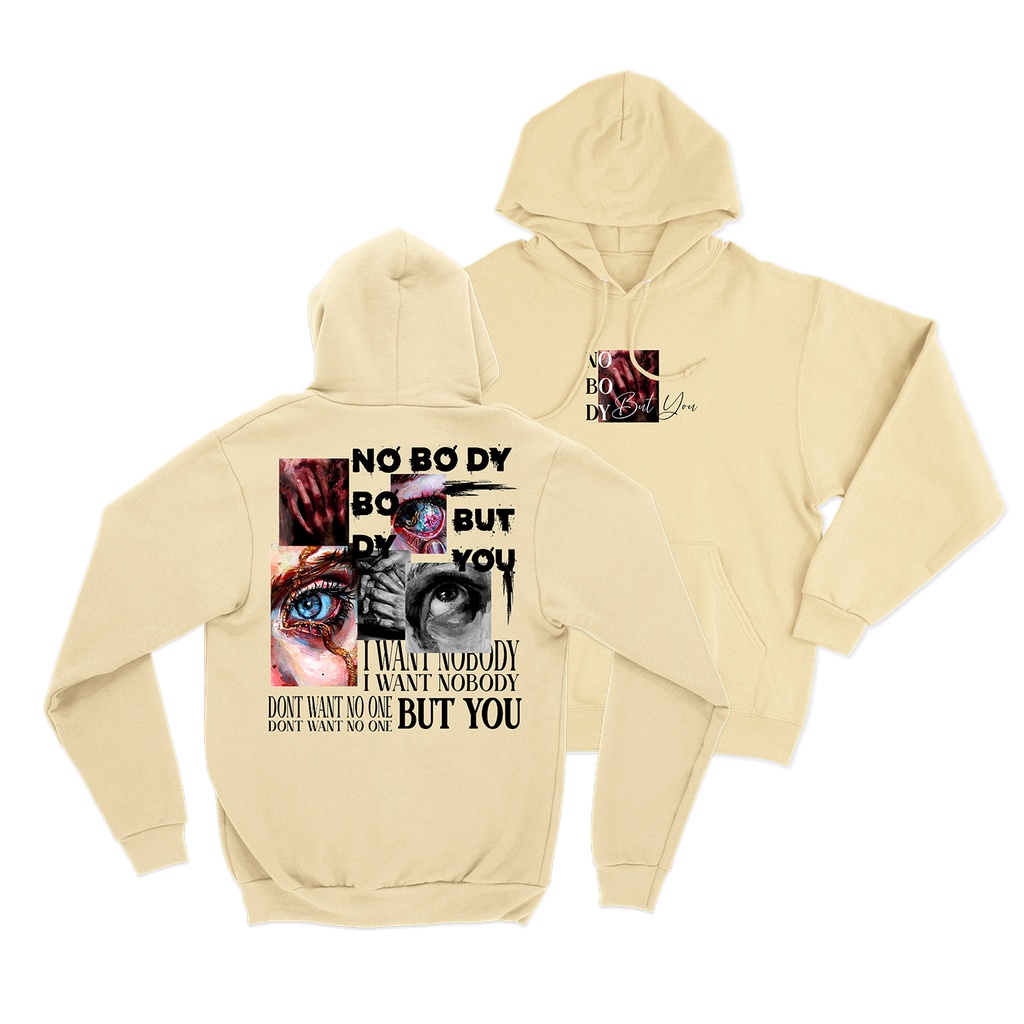 Sweaterpolos Hoodie Jumper NOBODY BUT YOU ( Sablon ) Unisex Pria &amp; Wanita