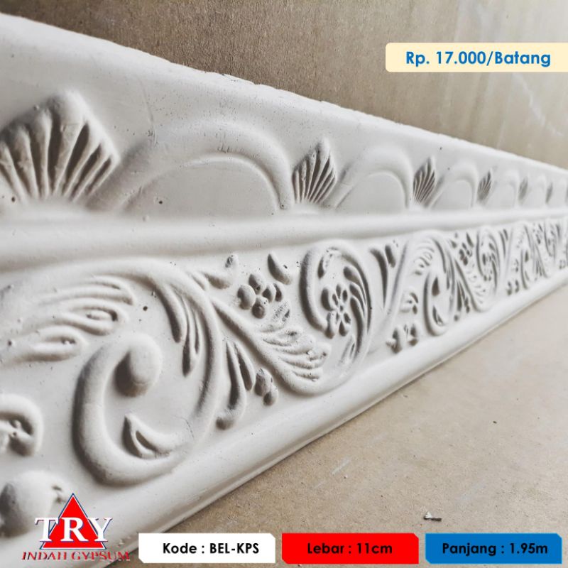 Jual List Gypsum Motif Bel Kipas Lebar Cm Original Tryindah Shopee Indonesia