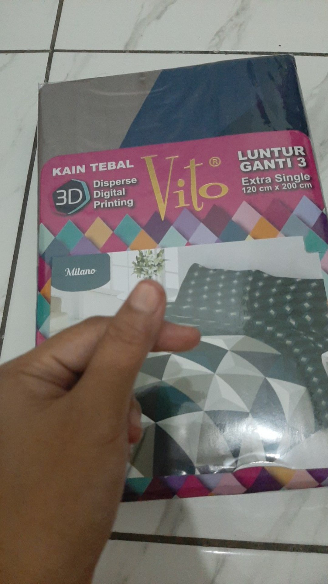 Id. Sprei 3d Single New Vito Motif  Milano