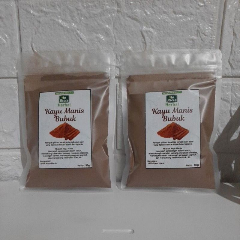 bubuk kayu manis kayu manis bubuk herbal kayu manis asli kayu manis herbal netto 50 gram