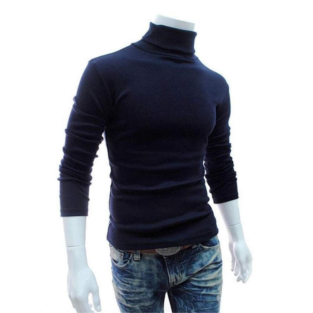 KAOS PRIA LENGAN PANJANG POLOS COWOK TURTLENECK LEHER TINGGI | KAOS PRIA KOREA STYLE | KAOS PANJANG LEHER TINGGI | LONG SLEEVE KAOS POLOS KOREA
