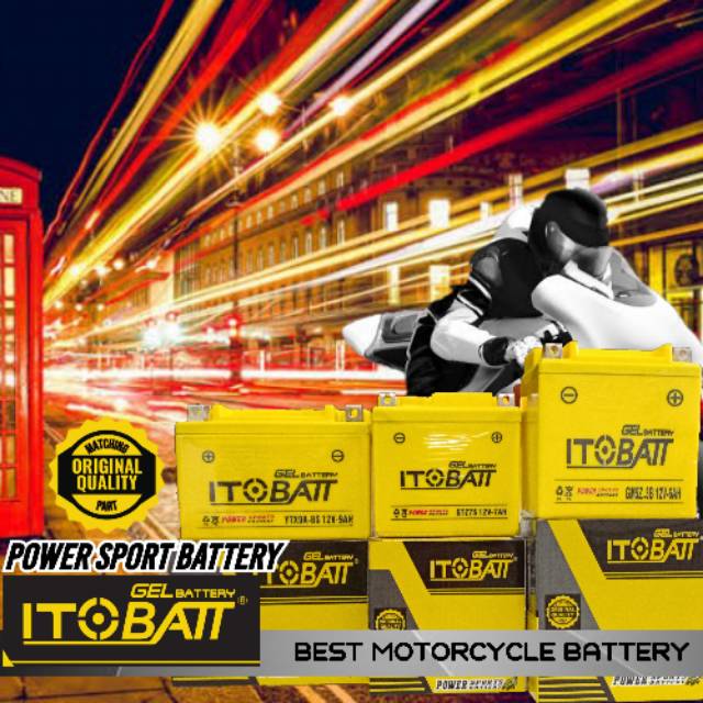 ITOBATT-GEL BATTERY / AKI MOTOR ITOBATT