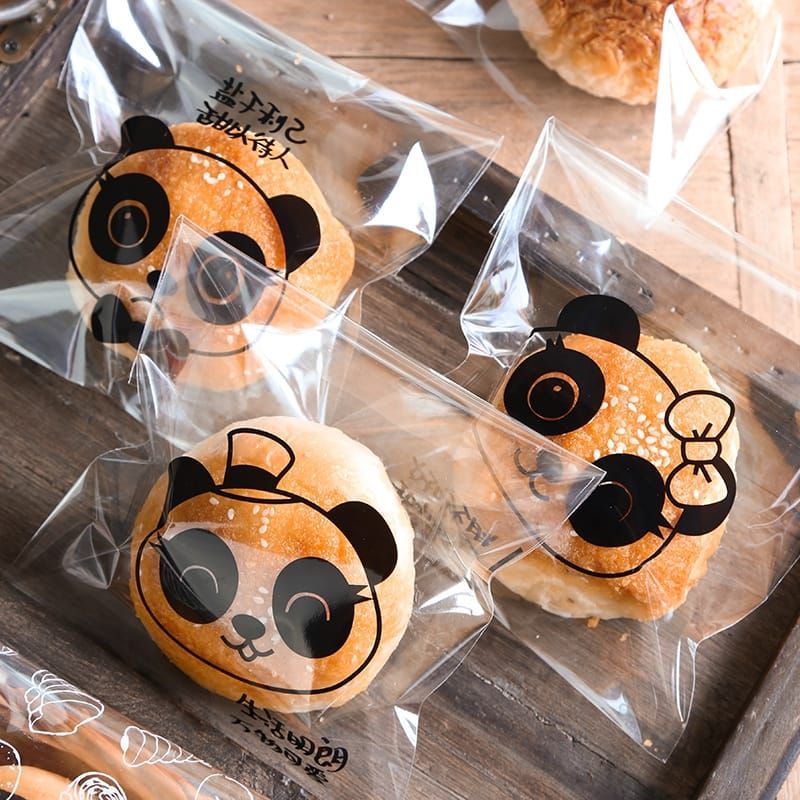 

50pcs PLASTIK OPP PEREKAT 15x18 PANDA MIX MOTIF LUCU