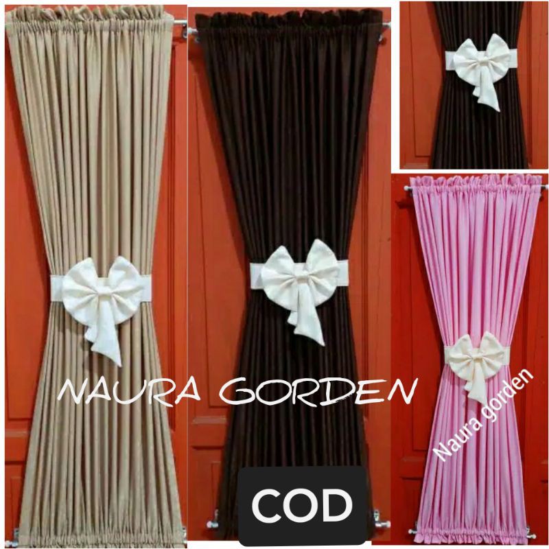 Gorden Kupukupu Jendela minimalis Murah ikat tengah tebal cantik tirai pintu kamar mewah aesthetic
