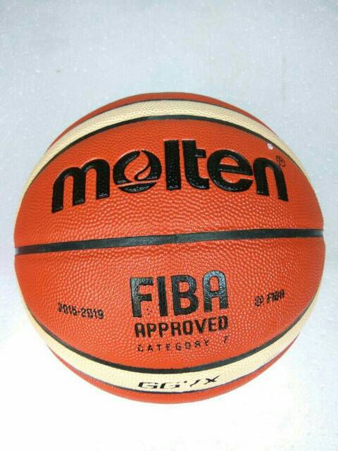 BOLA BASKET MOLTEN 7&quot; GG7 BAHAN KULIT - FREE PENTIL - KUALITAS ORI