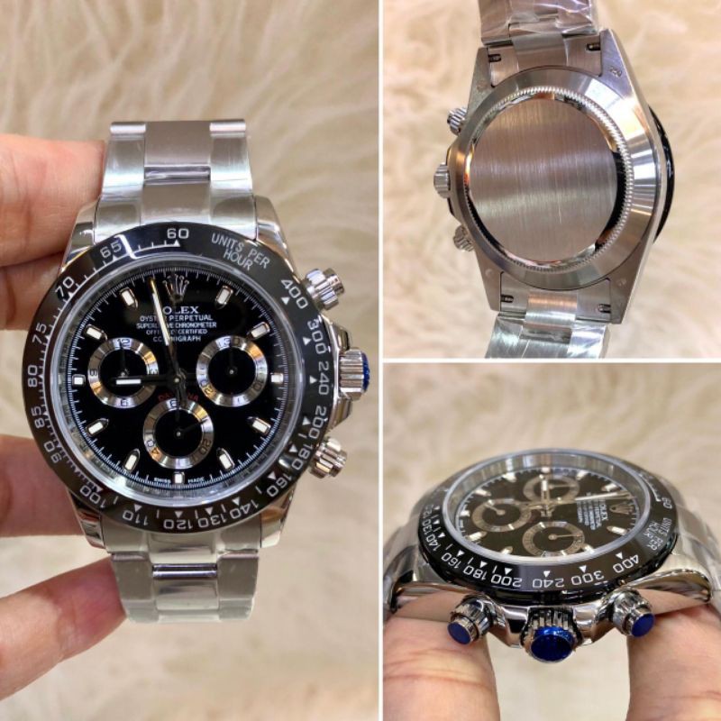 JAM TANGAN ROLEX DAYTONA CLONE MESIN SWISS