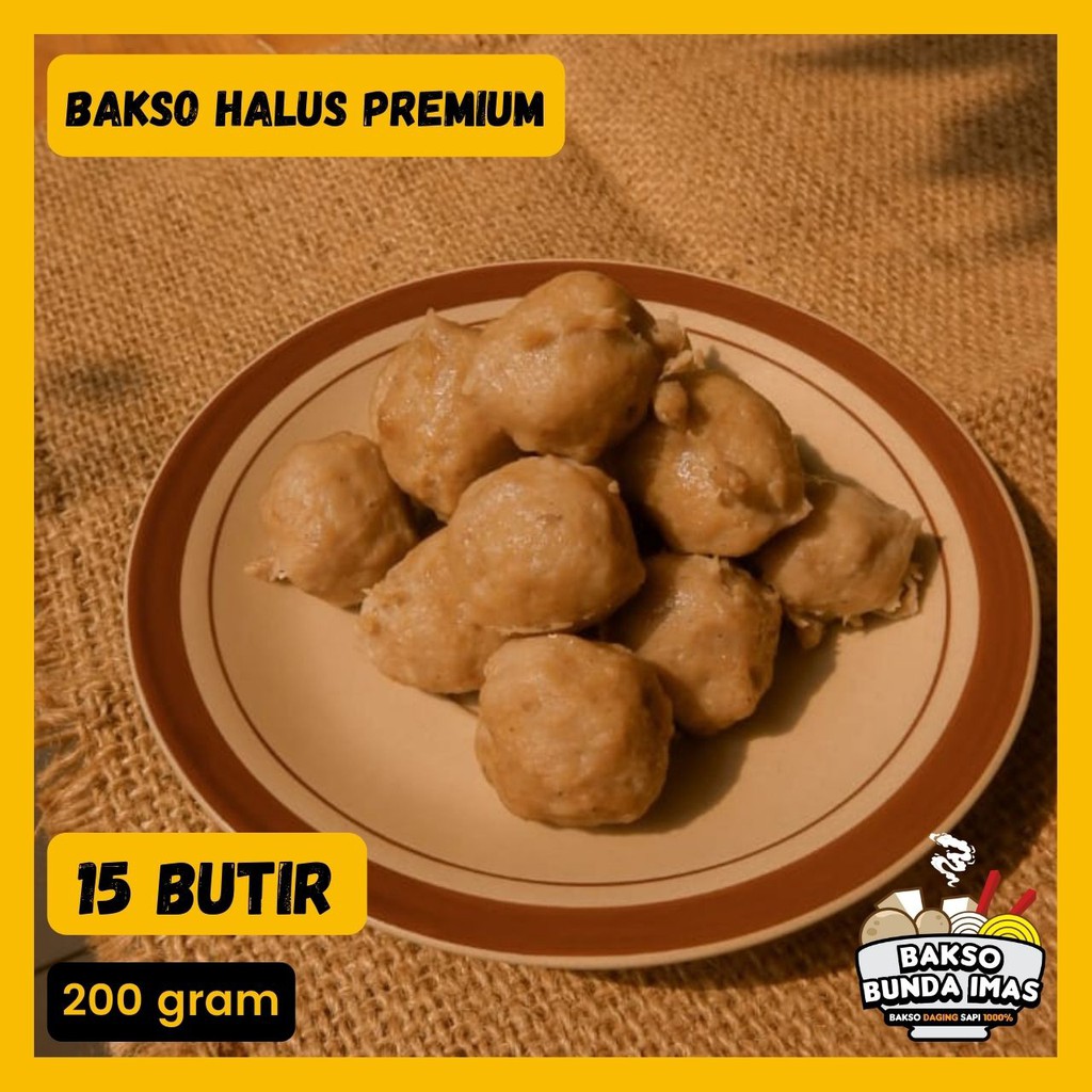 

BAKSO HALUS PREMIUM HOMEMADE 100% HALAL - ISI 15PCS