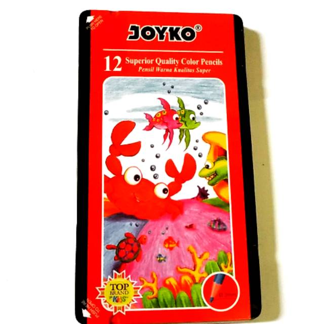 

Pensil warna joyko CP 12 TC box kaleng