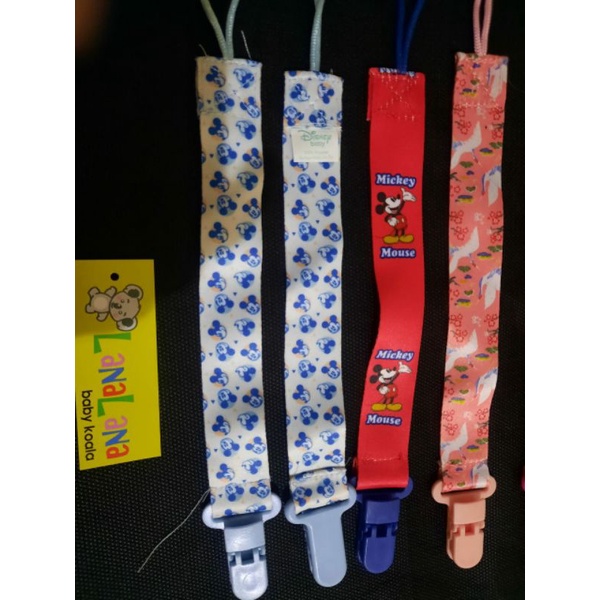 LZ.N37 tali empeng pita motif 25cm. klip rantai empeng. clip pacifier. pacifier chain