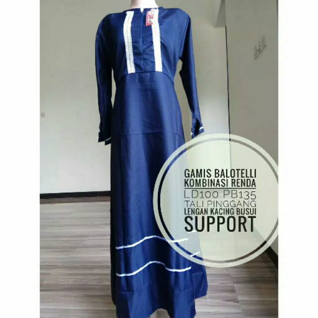 Gamis Balotelli Renda / Gamis murah Balotelli