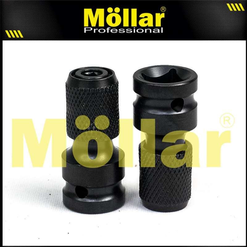 MOLLAR ADAPTOR IMPACT WRENCH TO SCREW DRIVER 2 pcs 1/2 x 1/4