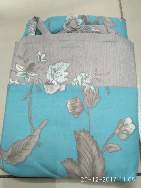 mukena katun anak motif kembang kombinasi