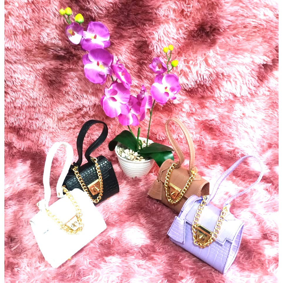ew HandBag Micro Croco Bag Korea Import - Tas Andin N/ Tas Selempang Wanita/Handbag/ Tas Import/ Tas