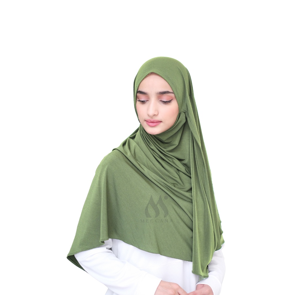 Marwa Instan - Pashmina Instan Jersey-Sage Green