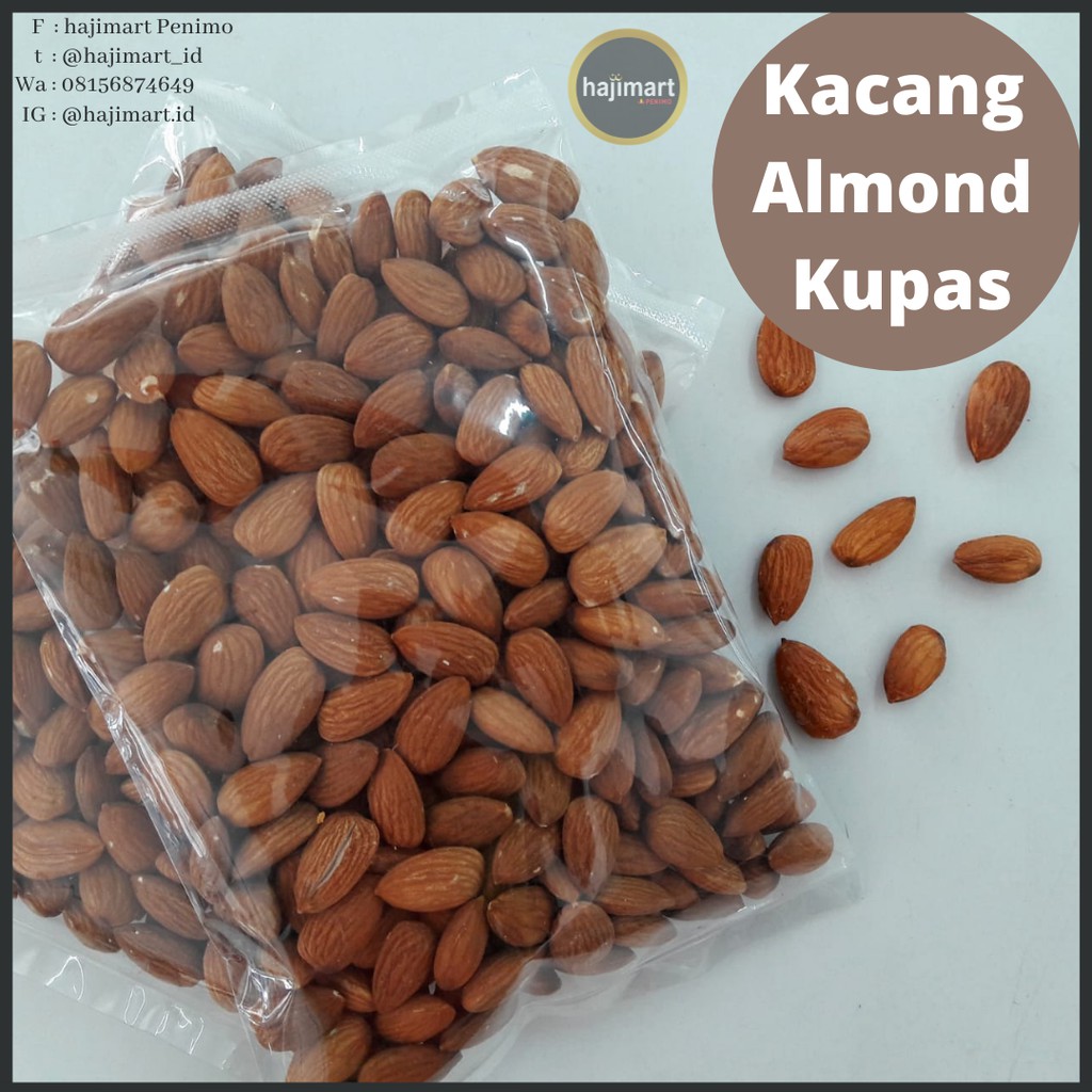 

OLEH OLEH HAJI UMROH / Kacang Almond Kupas Roasted Panggang Original/ ASI BOOSTER