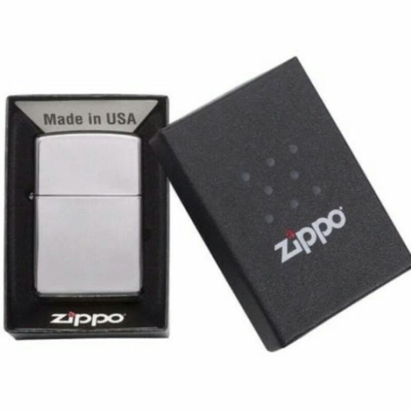 COD Korek Api zippo silver polos Grade original