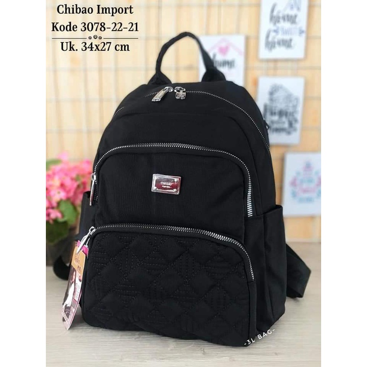 Tas Ransel Wanita Tas Chibao Ransel 3078-22 Bahan Kanvas Terbaru. Tas Wanita Tas Chibao Kanvas Chibao Ransel Import.!!!!