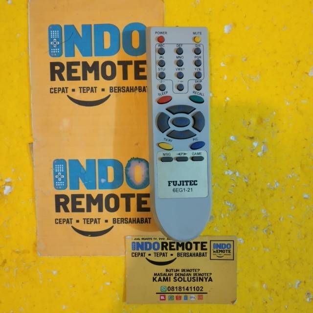 REMOTE TV TABUNG FUJITEC 6EG1-21 ORIGINAL