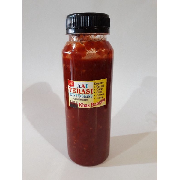 

SAMBEL SAMBAL TERASI BOTOL AAI khas bangka