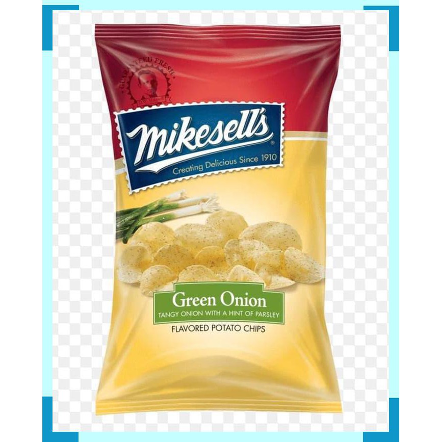 

Mikesell's Mikesells Green Onion Hint Parsley Potato Chip Snack Import