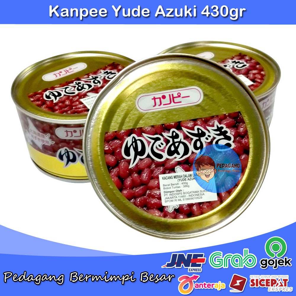 Kanpee Yude Azuki 430gr | Kacang Merah Kaleng