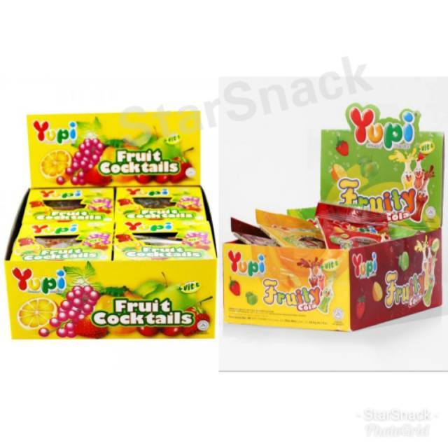 

Yupi fruit coctails/Fruity Cola