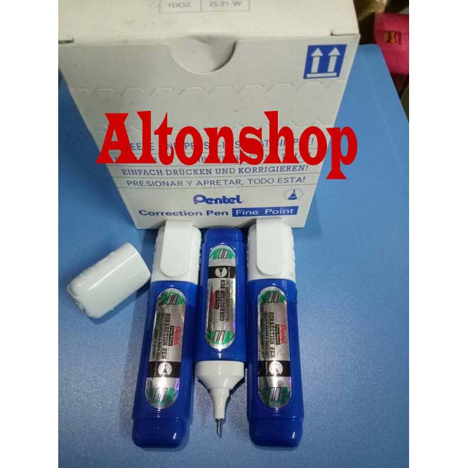 

TIP X CORRECTION PEN PENTEL ZL31W MODEL GEPENG atau stabilo