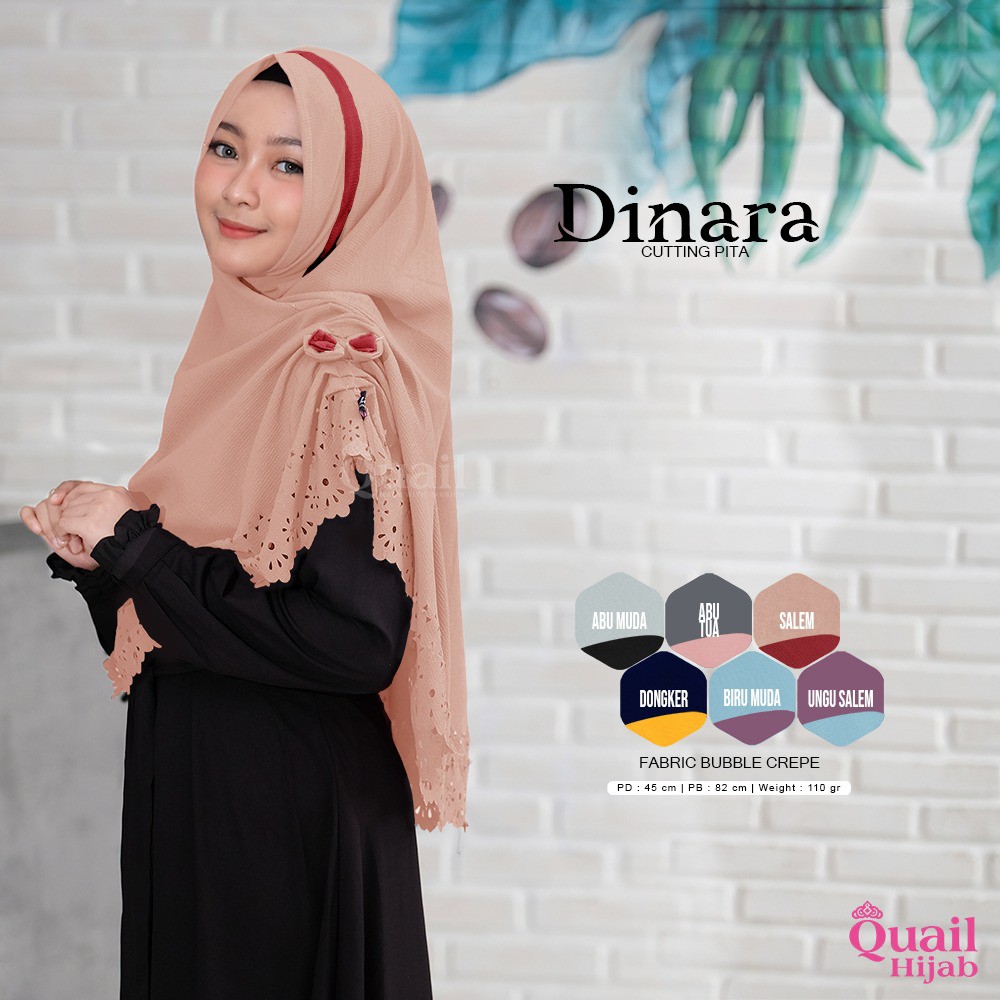Dinara Quail Hijab Ori Murah