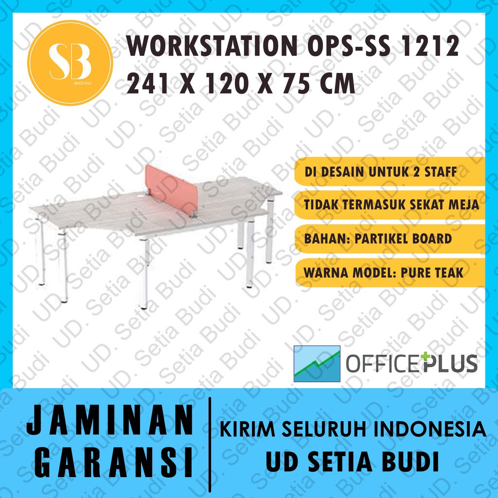 Meja Kerja Office Plus 2 Staff OPS-SS 1212