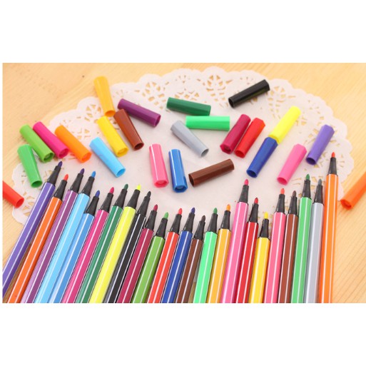 Spidol Warna Warni Impor Simple / Coloring Pen Botol / Pensil Warna Botol / Set Spidol Warna Botol