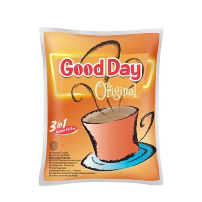 

Good day original 1pak isi 5renceng (50pcs)