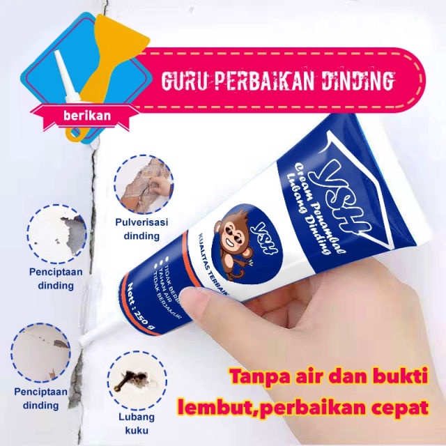 [TERMURAH] Krim Penambal Lubang Dinding