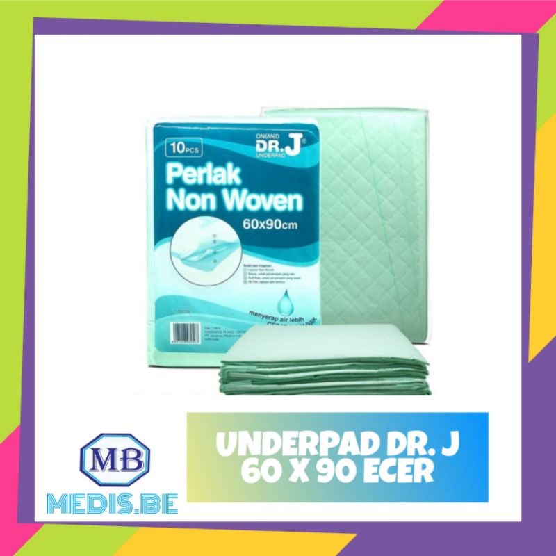 UNDERPAD DR. J ALAS POPOK PERLAK 60 X 90 CM ECER