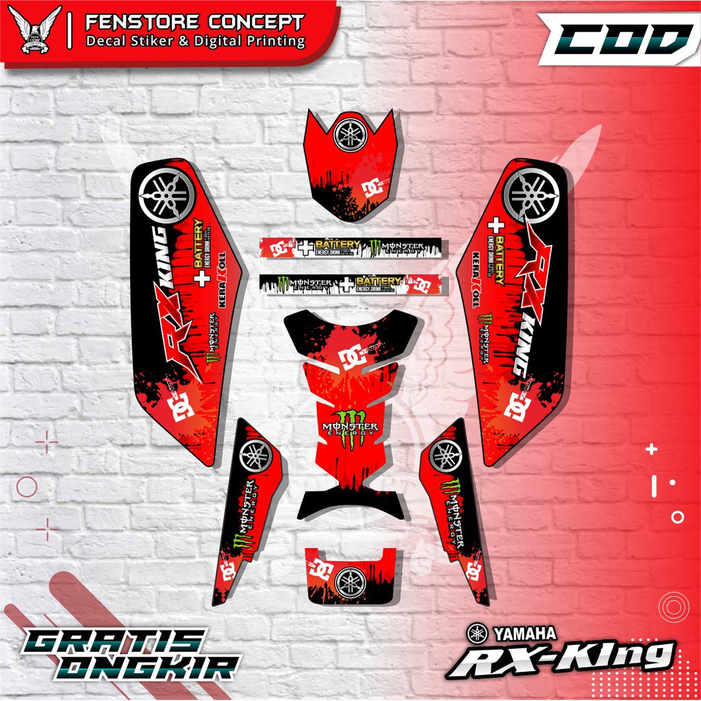 Striping Rx King Variasi 2004 2008 Setriping RX King Strip Monster Battery Variasi Motor RX KING