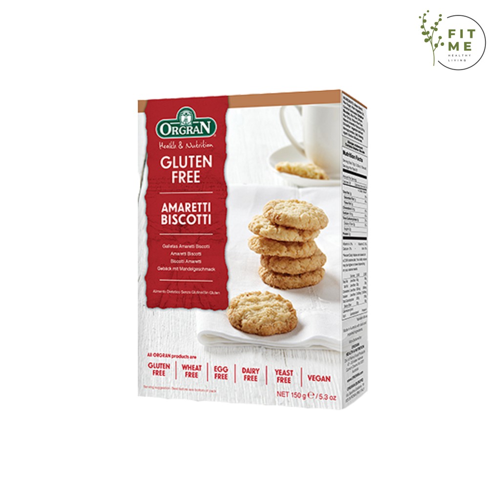 ORGRAN GLUTEN FREE AMARETTI BISCOTTI 150GR