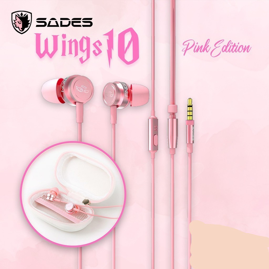 EARPHONE SADES WINGS10 EXPORT / SADES EARPHONE WINGS 10 BERGARANSI . HS35