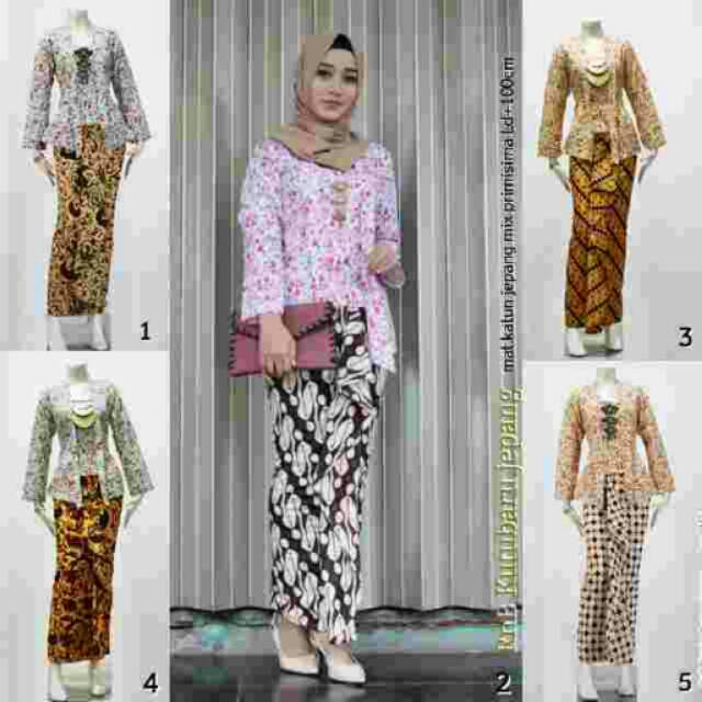 RNB KUTUBARU FLORAL JEPANG ETHNIC SOGAN KARTINI PRAMUGARI SERAGAM KONDANGAN BATIK