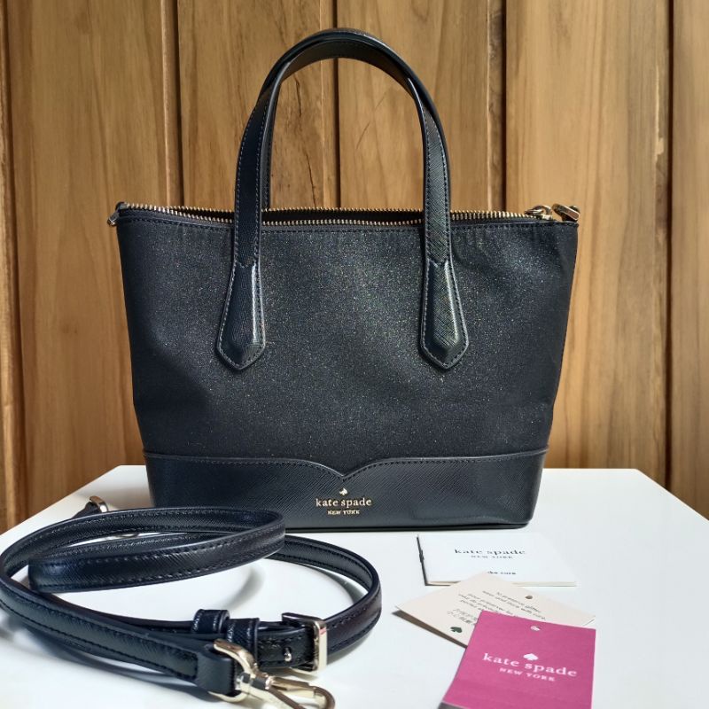 Kate Spade Lola Glitter Black preloved / kate spade pl
