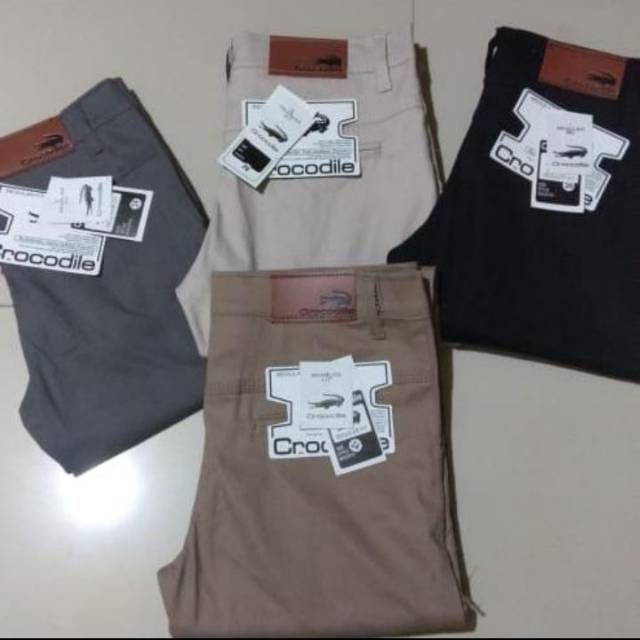 (COD) CELANA CHINO Panjang Pria Slimfit KERJAHARIAN Santai Casual Formal Hitam Abu Cream Mocca Size 27-38