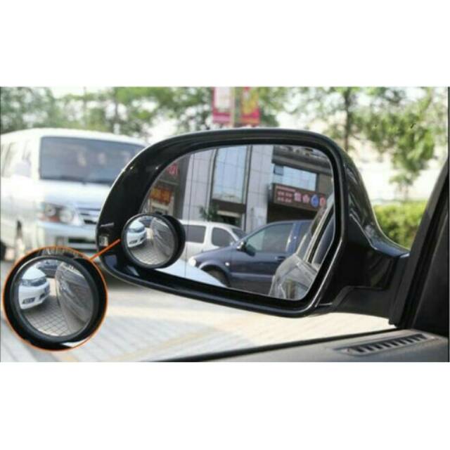 Kaca Spion Putar Mini tambahan blind spot miror mobil motor