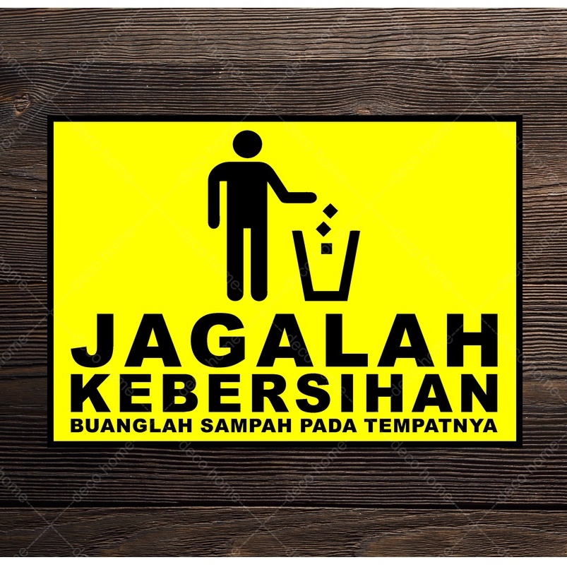 

Sticker Waterproof Jagalah Kebersihan Buanglah Sampah